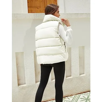 Athlisan Women Zip Up Puffer Vest - Stylish and Warm