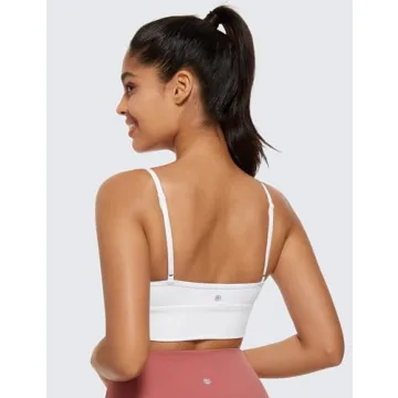 CRZ YOGA Butterluxe V Neck Sports Bra for Yoga & Lounge