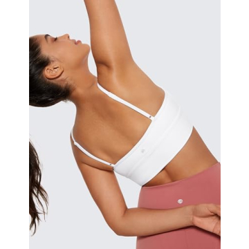 CRZ YOGA Butterluxe V Neck Sports Bra for Yoga & Lounge