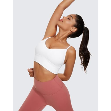 CRZ YOGA Butterluxe V Neck Sports Bra for Yoga & Lounge