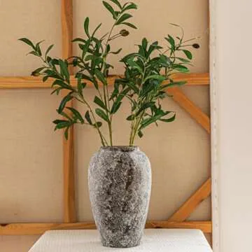 COTYNI Rustic Ceramic Vase for Beautiful Home Decor