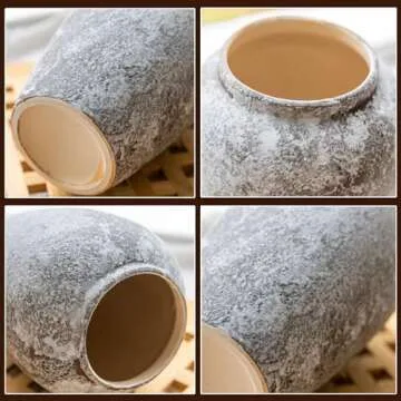 COTYNI Rustic Ceramic Vase for Beautiful Home Decor