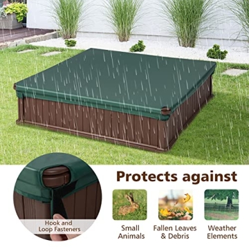 Durable Kids Sandbox with Cover for Outdoor Fun