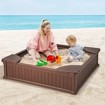 Durable Kids Sandbox with Cover for Outdoor Fun