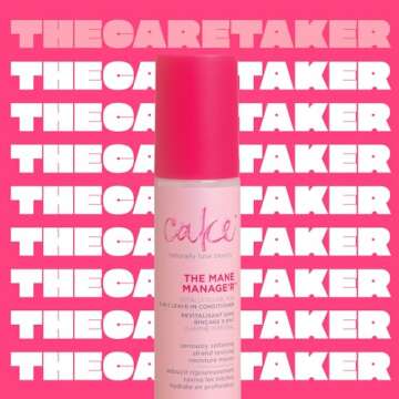Cake Beauty Leave in Conditioner, The Mane Manager – Moisturizing & Softening – With Coconut Oil...