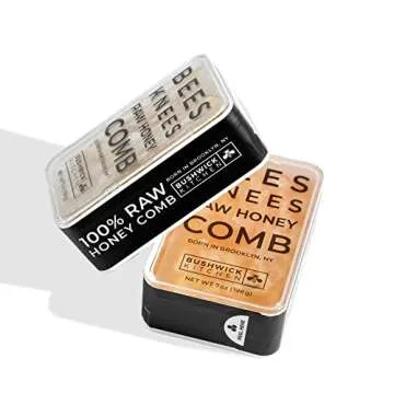 Bees Knees Raw Honeycomb, 100% Edible, All-Natural Gourmet Honeycomb in Double Sealed Packaging, Aca...