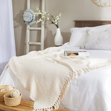 DII Zig Zag Throw Blanket - Stylish Cotton Comfort 50x60