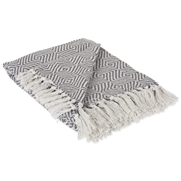 DII Zig Zag Throw Blanket - Stylish Cotton Comfort 50x60