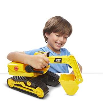 CAT Construction Toys Power Haulers Excavator with Interactive Motion Drive Technology and Lights & ...