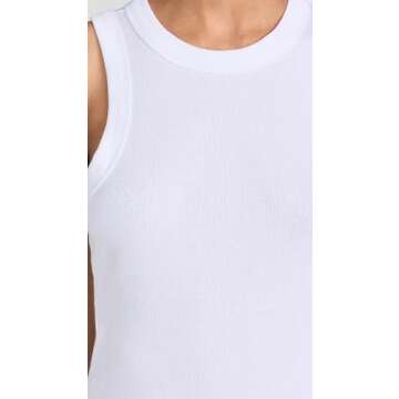 Madewell Women's Brightside Cutaway Tank, Eyelet White, S