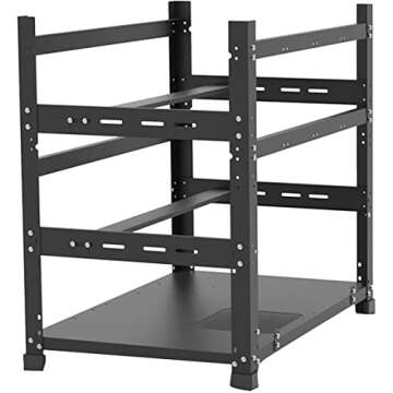 XIANXIAN Mining Rig Frame for 12 GPUs, Durable Design