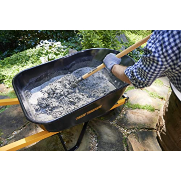 True Temper 6 Cu. Ft Steel Wheelbarrow with Flat Free Tire