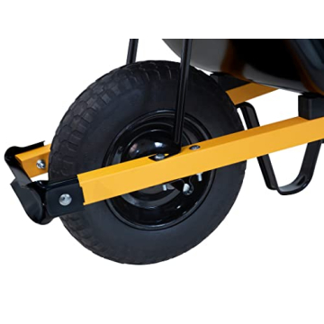 True Temper 6 Cu. Ft Steel Wheelbarrow with Flat Free Tire