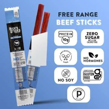 Nick's Sticks Clean Grass-Fed Beef Snack Sticks