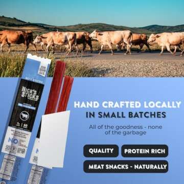 Nick's Sticks Clean Grass-Fed Beef Snack Sticks