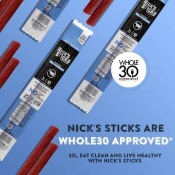 Nick's Sticks Clean Grass-Fed Beef Snack Sticks