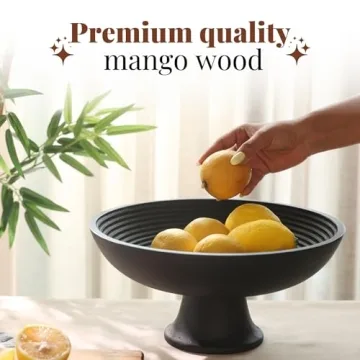 Elegant Wooden Fruit Bowl for Stunning Table Decor