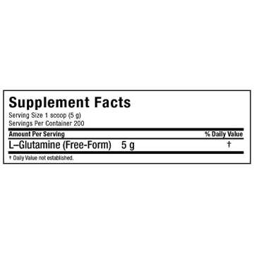 ALLMAX Nutrition L - Glutamine Powder, Muscle Recovery Formula, Gluten Free, Vegan, 1000 Grams