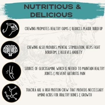 JACK'S PREMIUM Beef Trachea Natural Joint Support for Dogs