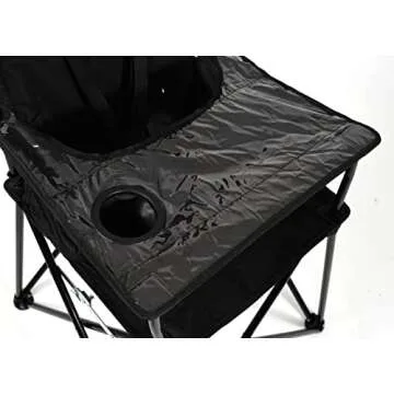 ciao! baby Portable High Chair for Travel, Fold Up High Chair with Tray, Black