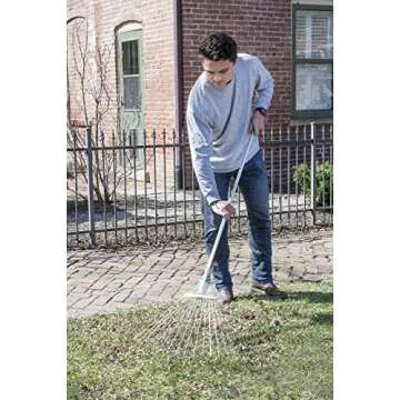 Professional EZ Travel Collection Adjustable Telescopic Folding Rake, Expandable Rake for Gardens, Flower Beds, Window Wells, and More