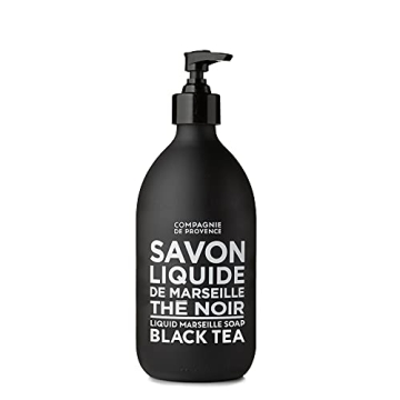 Compagnie de Provence Savon de Marseille Extra Pure Liquid Soap - Black Tea - 16.9 Fl Oz Glass Pump ...