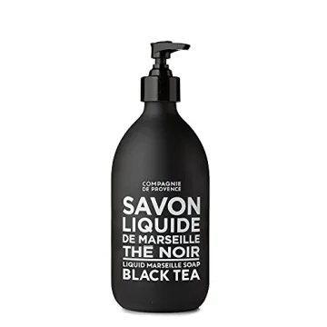 Compagnie de Provence Savon de Marseille Extra Pure Liquid Soap - Black Tea - 16.9 Fl Oz Glass Pump ...
