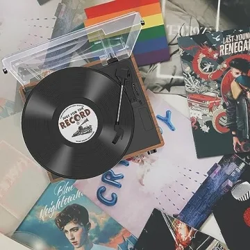 WOCKODER Vintage Record Player for Vinyl Lovers