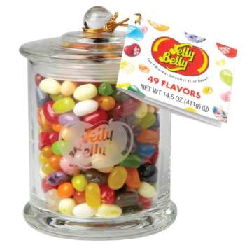 Jelly Belly Classic Glass Jar, 14.5oz