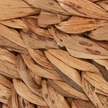 Deco 79 Seagrass Handmade Decorative and Functional Storage Basket Large Woven Basket Organizer with Ring Handles, Basket for Storage 20" x 18" x 19", Brown