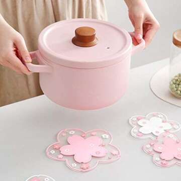 Sakura Coffee Cup Coaster - Durable and Non-Slip Design