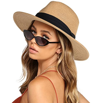 FURTALK Summer Panama Hat for Sun Protection and Style