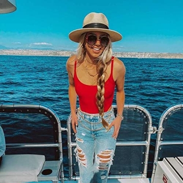 FURTALK Summer Panama Hat for Sun Protection and Style