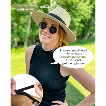 FURTALK Summer Panama Hat for Sun Protection and Style