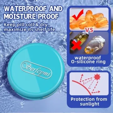 Compact Serfeymi Pill Box - Stylish Travel Organizer