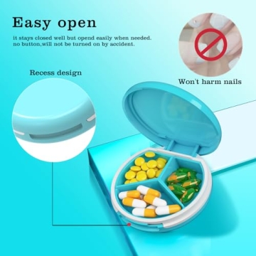 Compact Serfeymi Pill Box - Stylish Travel Organizer