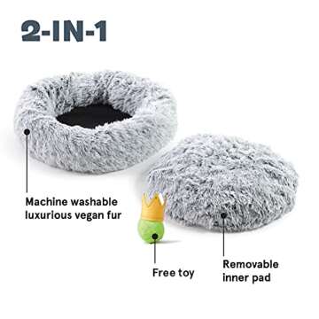 Barkbox Dog Bed - Memory Foam Cuddler for Pets