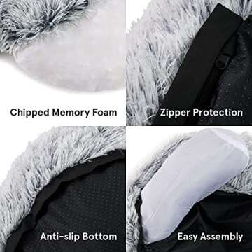 Barkbox Dog Bed - Memory Foam Cuddler for Pets