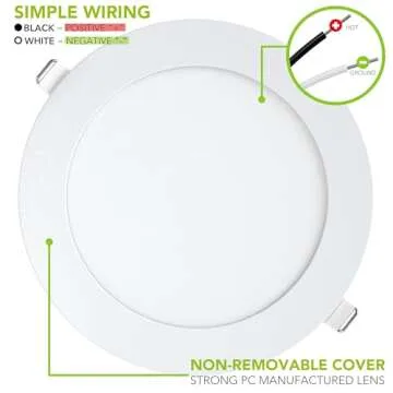 LeisureLED 5 Pack 720 Lumen Slim LED Panel Lights