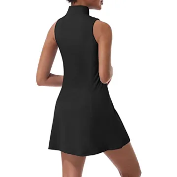 Stylish Tennis Dress with Built-in Shorts and Pockets