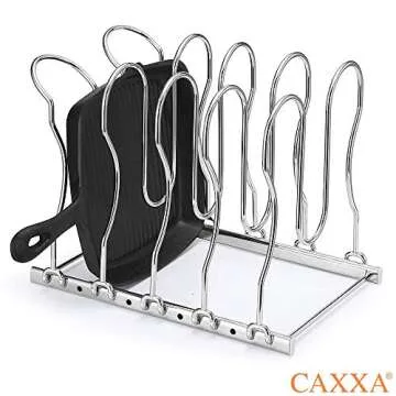CAXXA Heavy Duty Adjustable Pan Rack for Kitchen