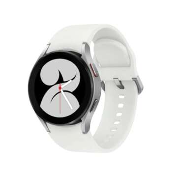 SAMSUNG Electronics Galaxy Watch 4 40mm Smartwatch with ECG Monitor Tracker for Health Fitness Running Sleep Cycles GPS Fall Detection Bluetooth US Version, Silver (Renewed)