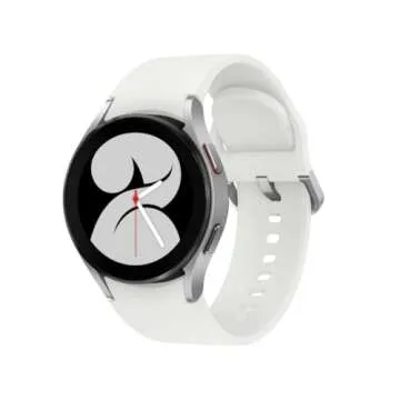 SAMSUNG Electronics Galaxy Watch 4 40mm Smartwatch with ECG Monitor Tracker for Health Fitness Running Sleep Cycles GPS Fall Detection Bluetooth US Version, Silver (Renewed)