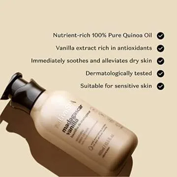 Nativa SPA by O Boticário, Madagascar Vanilla Moisturizing Body Lotion, Fragranced Skin Moisturizer with Purified Quinoa Drops, 13.5 Ounce