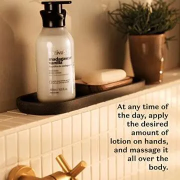 Nativa SPA by O Boticário, Madagascar Vanilla Moisturizing Body Lotion, Fragranced Skin Moisturizer with Purified Quinoa Drops, 13.5 Ounce