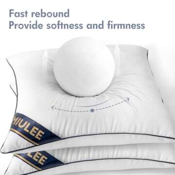 MIULEE 18x18 Pillow Inserts Set of 2 Throw Pillows 18 Inch Premium Down Alternative Pillow Inserts Decorative Pillow Stuffer for Sofa, Couch (18x18 inch, Set of 2)