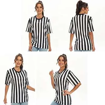 Shinestone Unisex Referee Shirt for Sports and Costumes