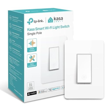Kasa Matter Smart Light Switch: Voice Control w/Siri, Alexa & Google Assistant | UL Certified | Time...