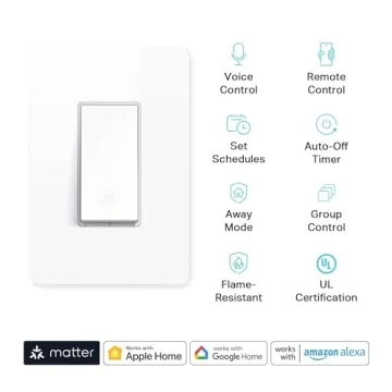 Kasa Matter Smart Light Switch with Voice Control