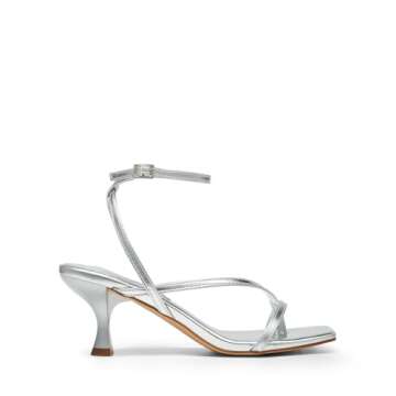 DREAM PAIRS Women's kitten Low Strappy Lace Up Heels Open Square Toe Thong Ankle Strap Heels Sexy Fa...